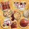 Basketball Party Supplies Kit for 16,- Basketball Party Decorations with Dinner & Dessert Paper Plates and Napkins - for Basketball Birthday & Sports Party Decorations
